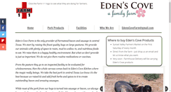 Desktop Screenshot of edenscovefarm.com